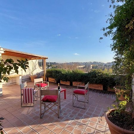Ferienwohnung Beautiful Loft In Ponte Milvio With Terrace Rom Exterior foto
